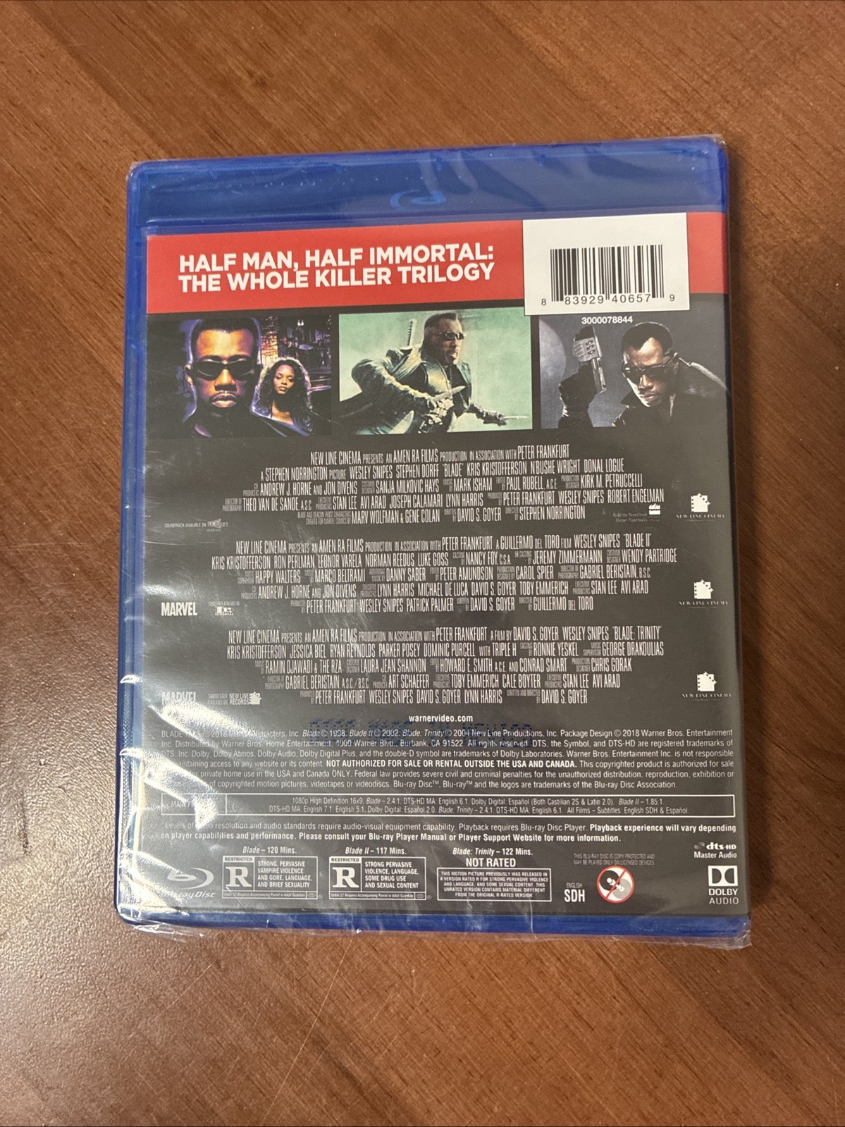 Blade Trilogy Blu Ray )1998-2004; 2015) (3 Movies) New