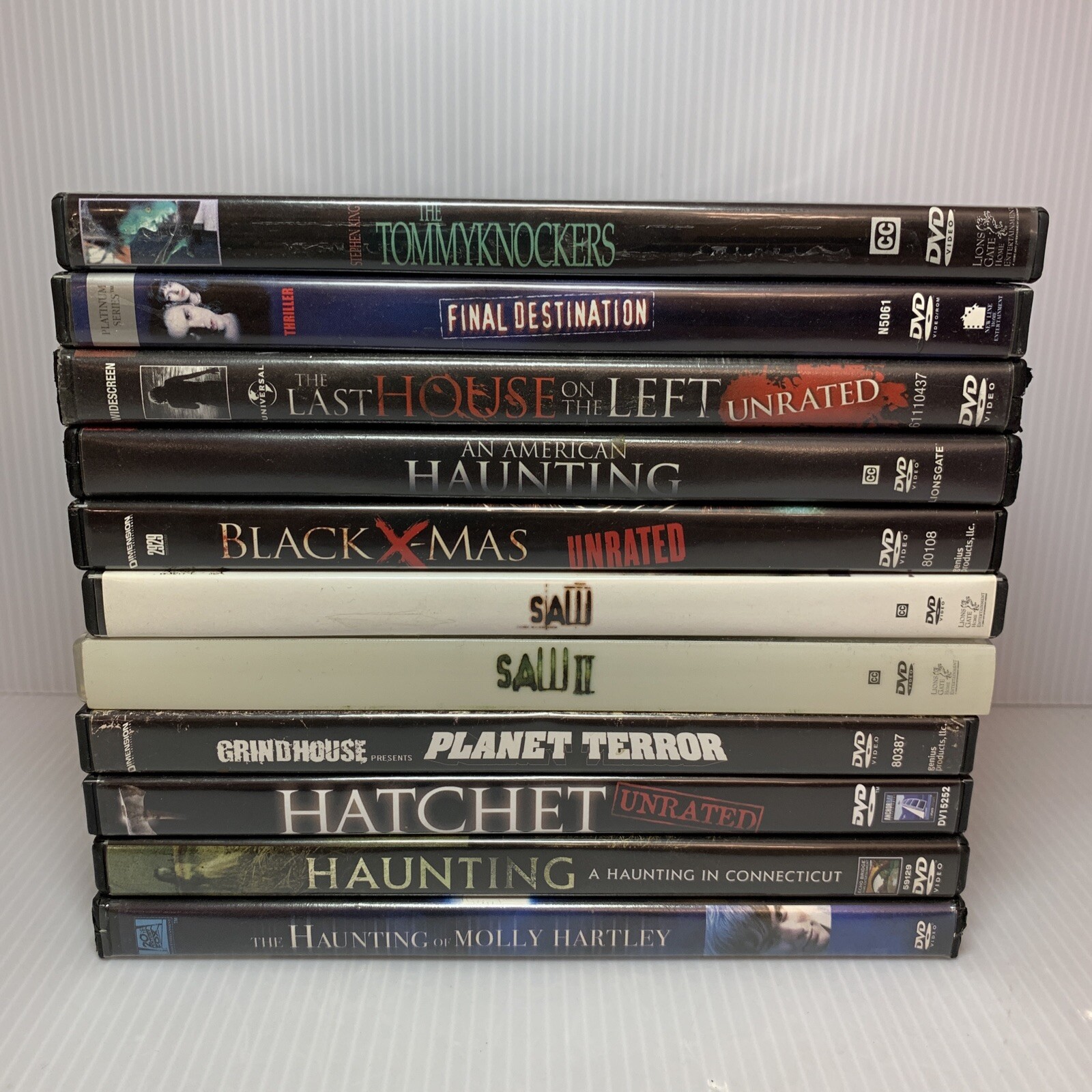 HUGE Horror Movie DVD Lot Of 11 ~ Obscure OOP Mix & Classics, Fair UNTESTED