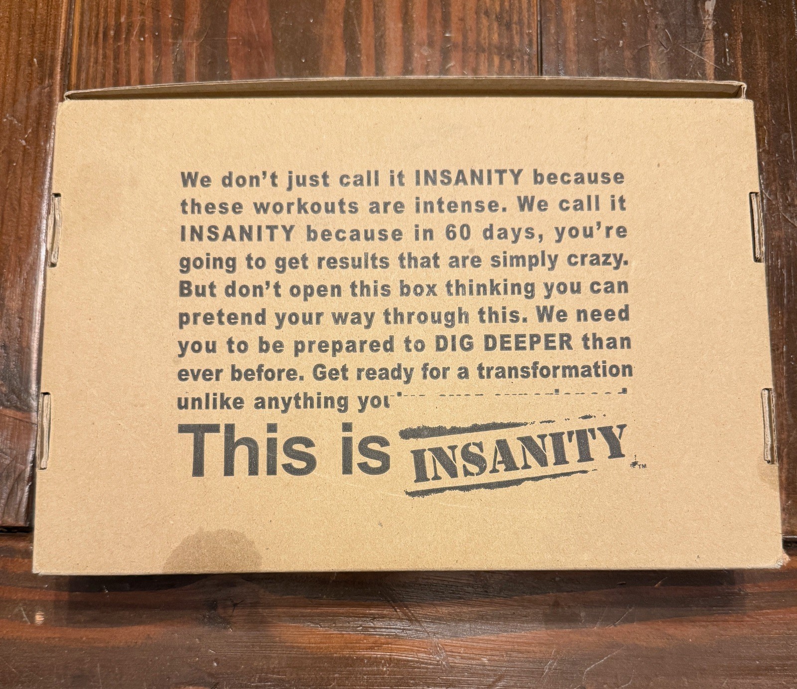 INSANITY 60 Day Workout DVD Set Complete Booklet Workout Calendar
