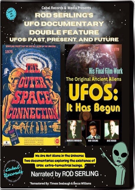 ROD SERLING – UFOS Past, Present & Future – UFO Dbl. Feature DVD +FREE Streaming