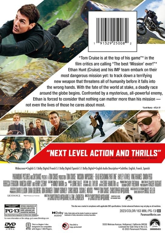 Mission:impossible – Dead Reckoning [DVD]