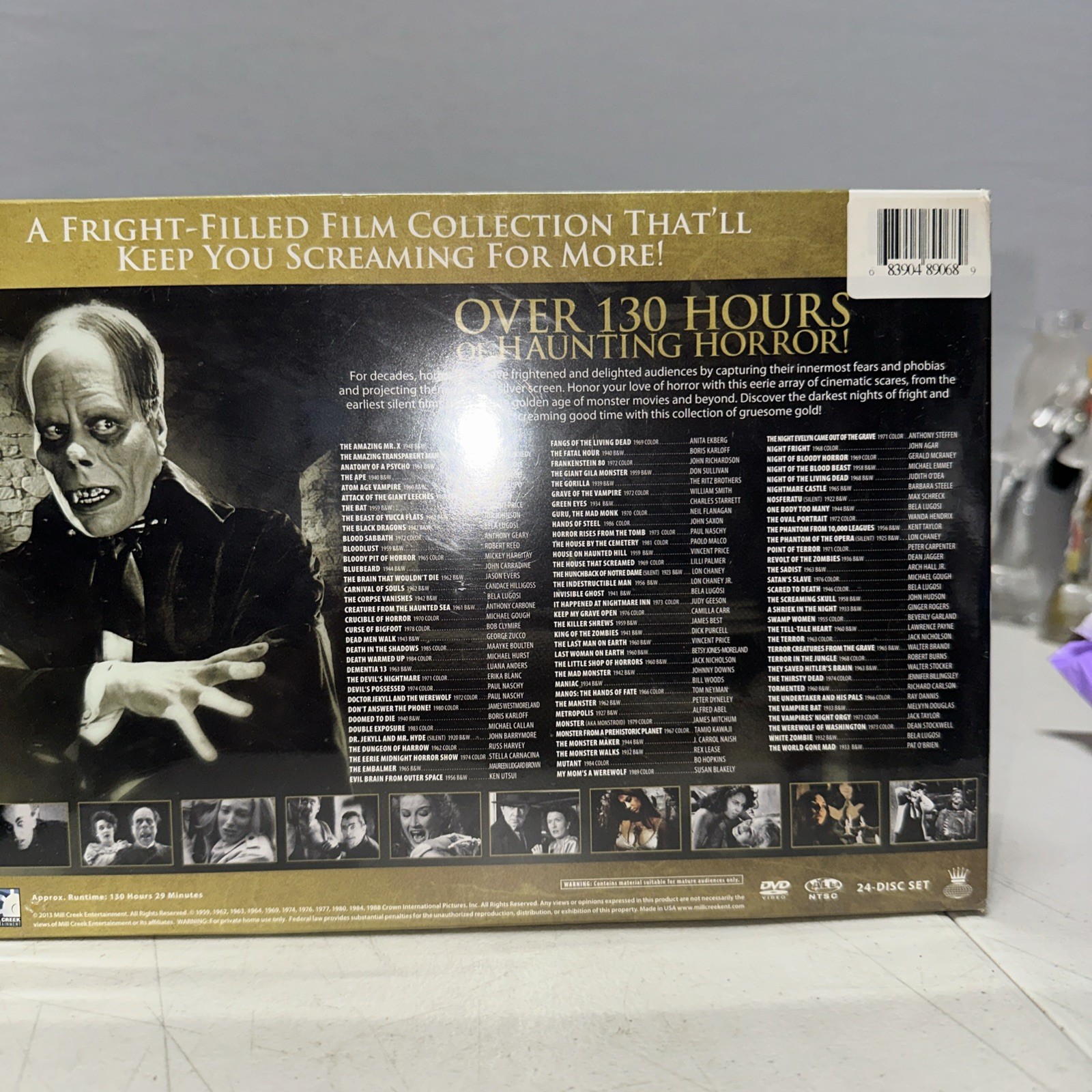 100 Greatest Terror Classics DVD Set Over 130 Hours of Terror