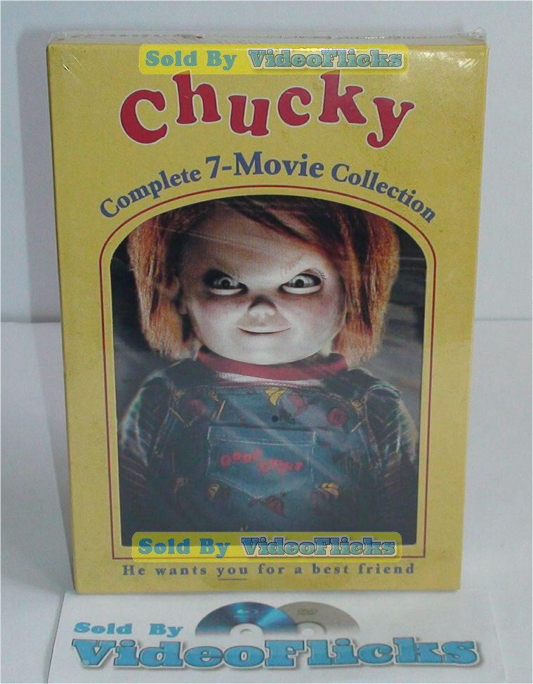 Chucky The Complete 7-Movie Collection DVD Box Set New Sealed In Stock 7-Discs