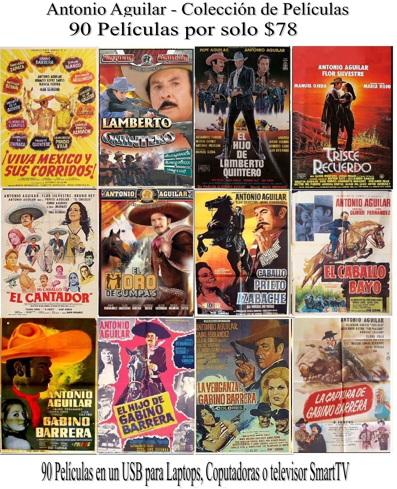 Antonio Aguilar_Coleccion De Películas _Cine de Mexico