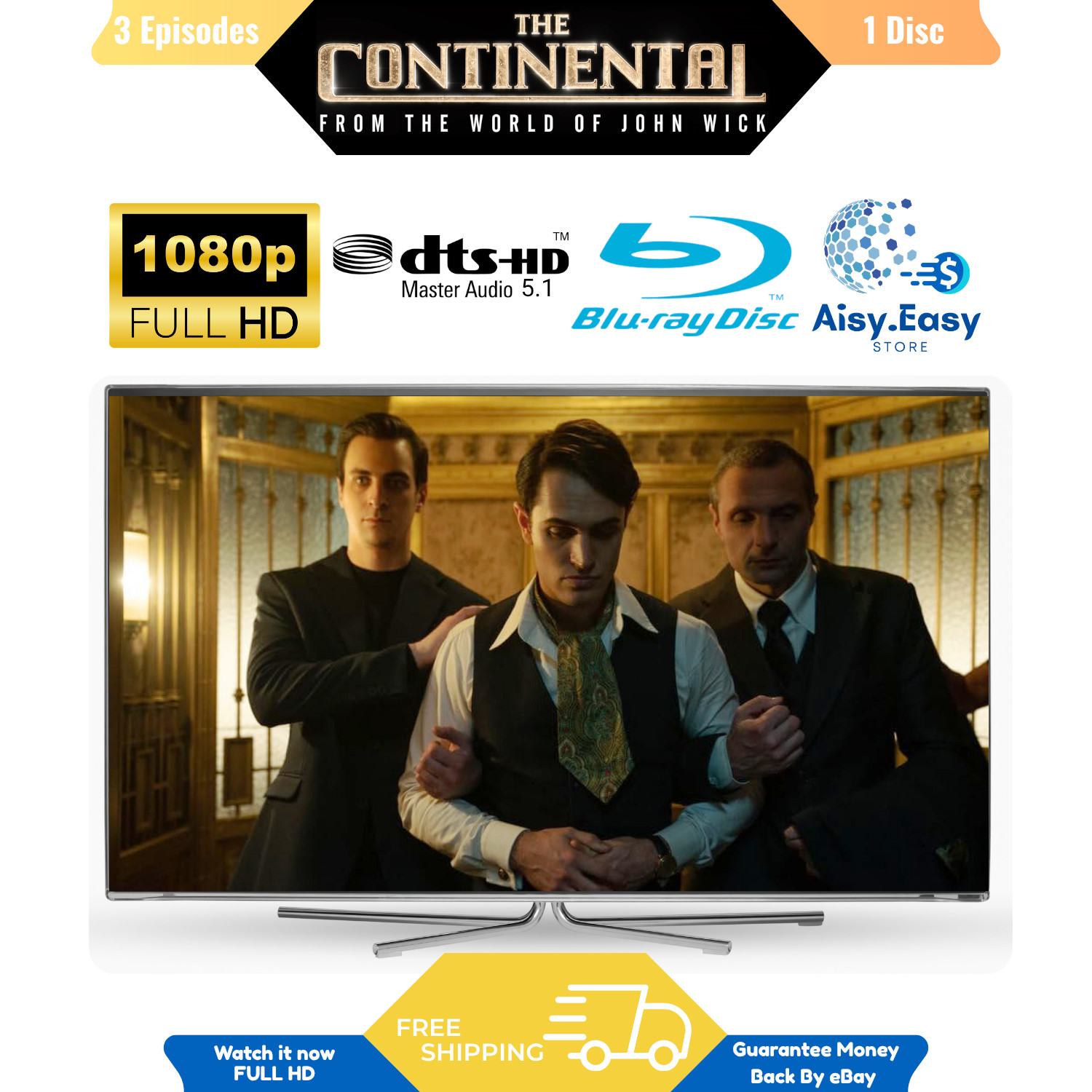 The Continental Complete Mini Series Action Crime Thriller Region Free Blu Ray