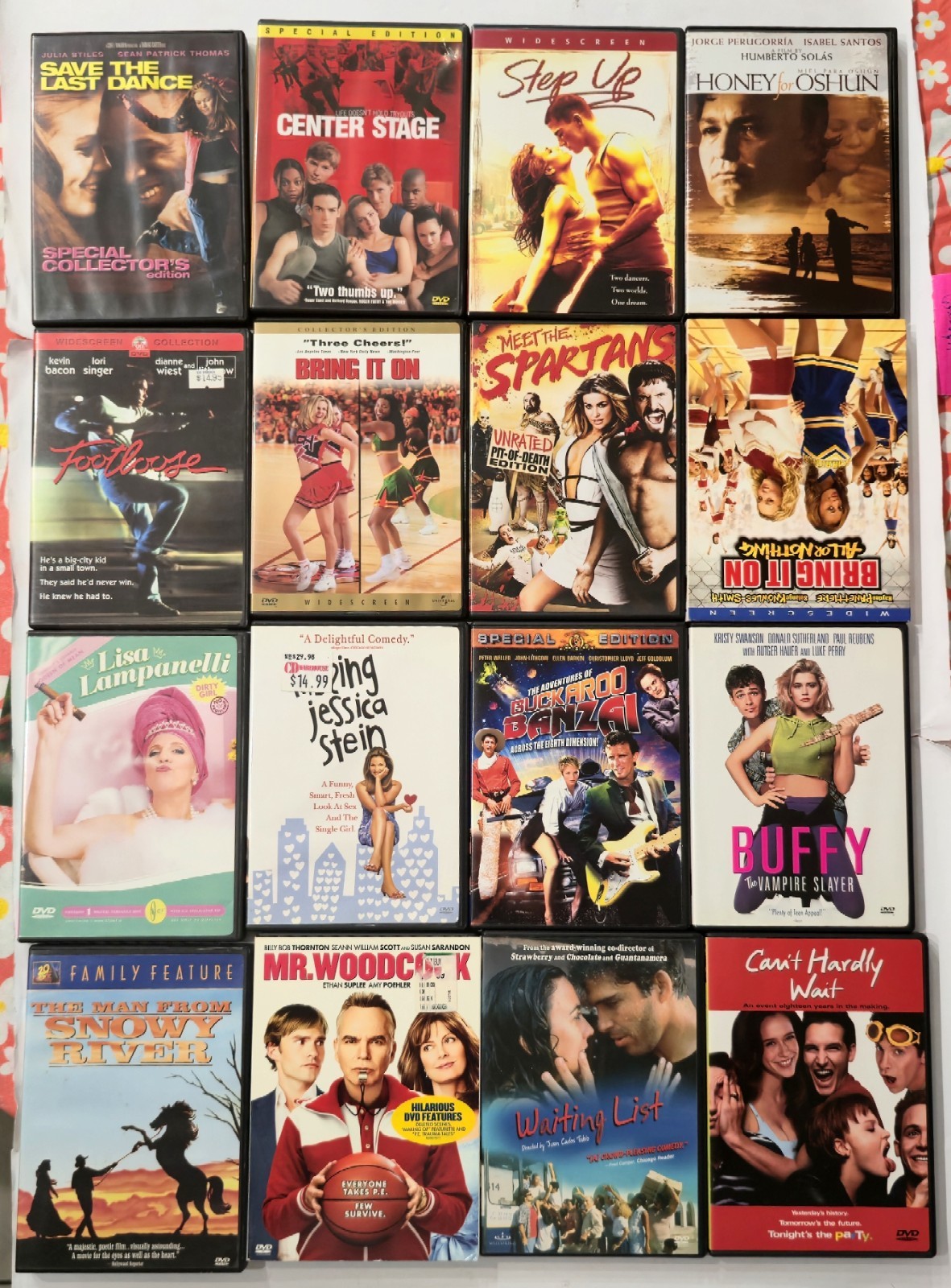 16 DVD Movie Lot Comedy Dance Romance Classics Mint Condition Like New