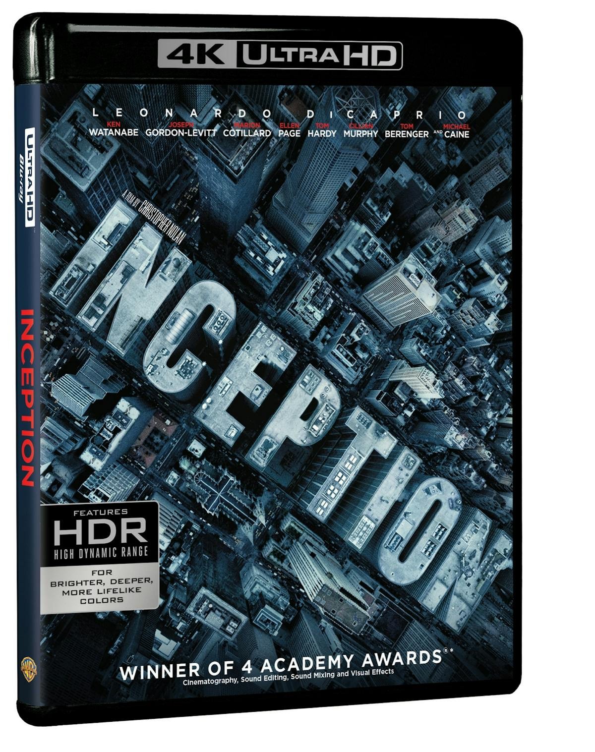 Inception 4K UHD Blu-ray Leonardo DiCaprio NEW