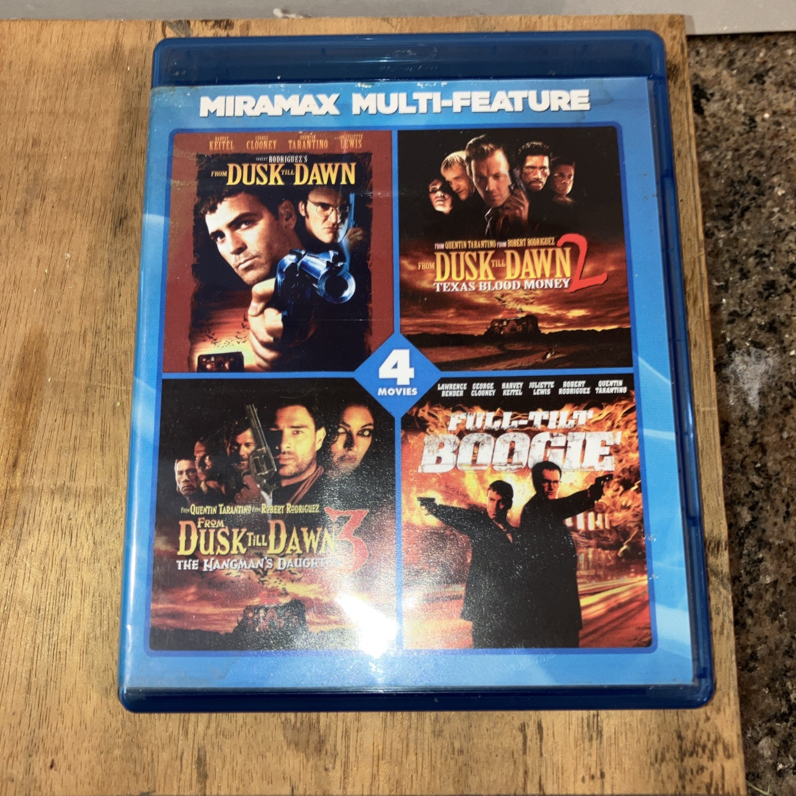 From Dusk Till Dawn: 4-Movie Collection 1 2 3 + Full Tilt Boogie Miramax Blu-ray