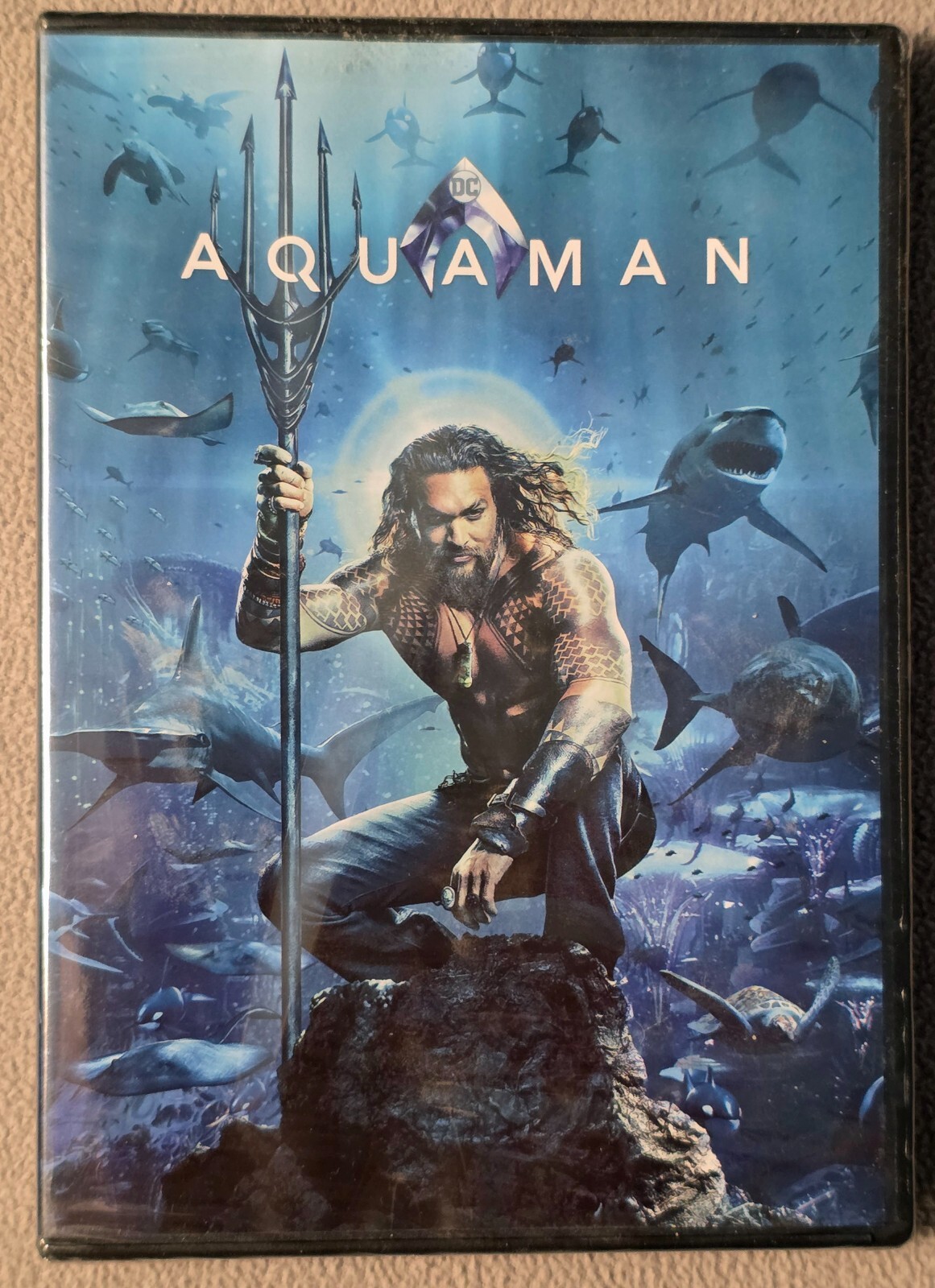 NEW- Aquaman DVD Region 1 US, Jason Momoa, Amber Heard & Willem Dafoe