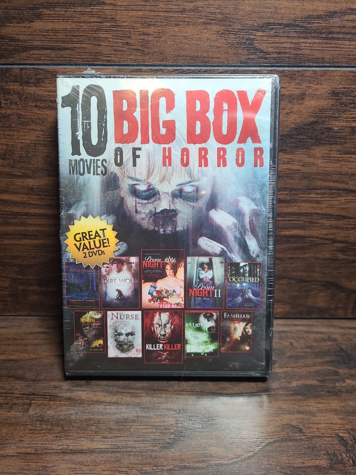 NEW Big Box of Horror /10 Movies Over 24 Hours- Prom Night I II /Killjoy