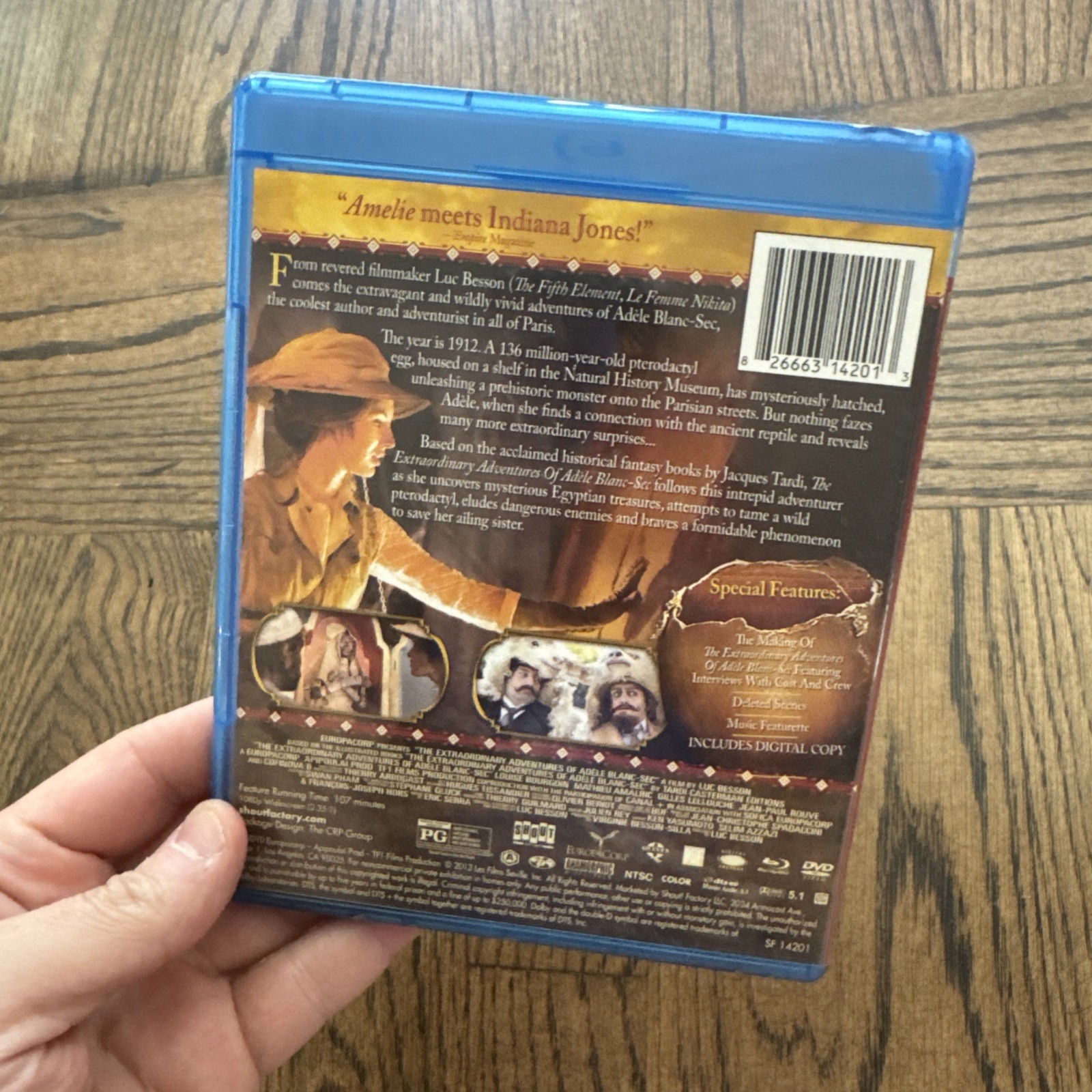 The Extraordinary Adventures of Adèle Blanc-Sec Bluray DVD No Digital