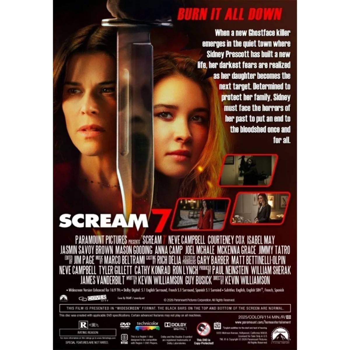 SCREAM 7 (2026) New, Sealed, DVD, PRESALE 6/16/23…Free Shipping ‼️USA SELLER