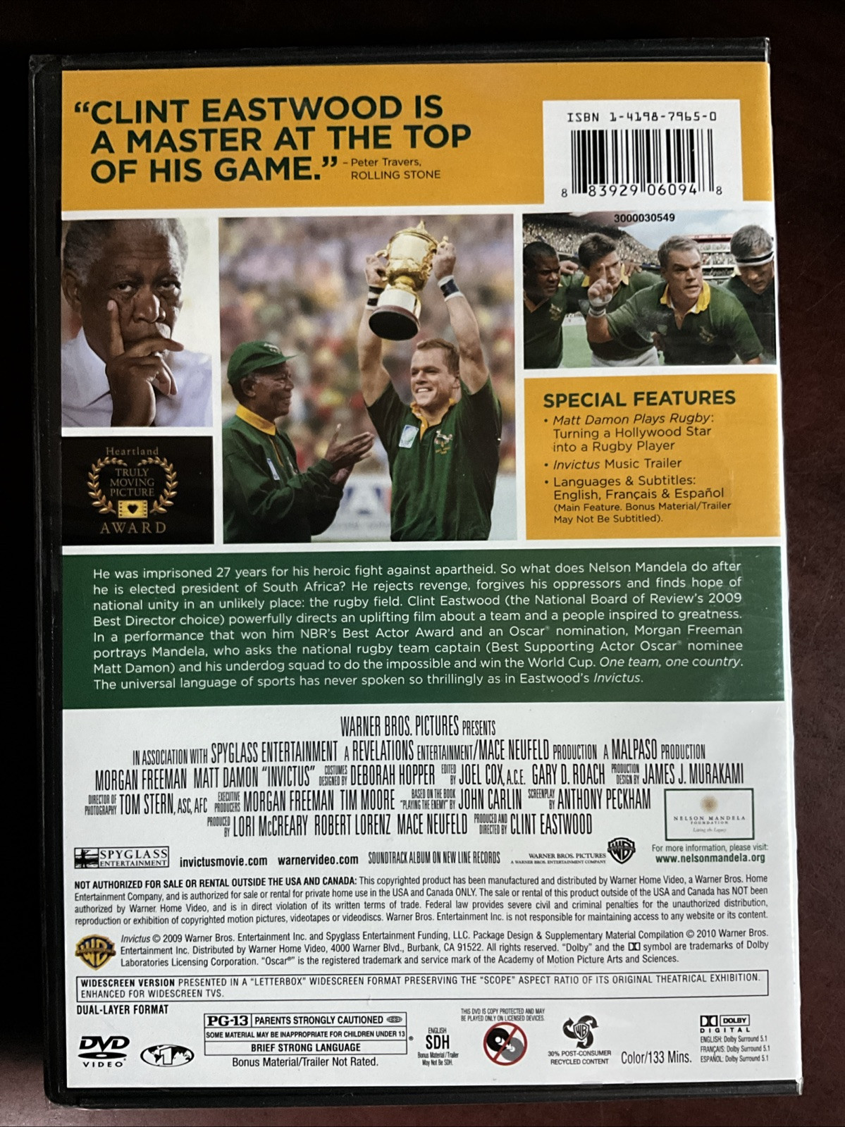 Invictus (DVD, 2009)