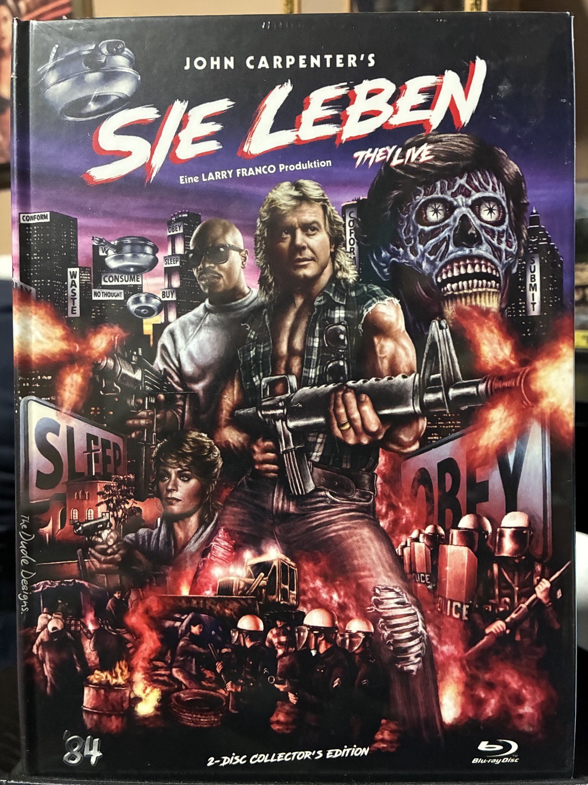 They Live Mediabook Blu Ray Region B 84 Entertainment #143/250 OOP