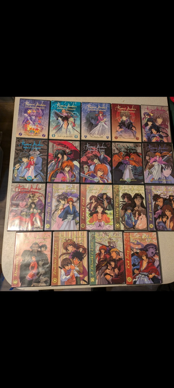 Rurouni Kenshin Samurai X DVD Lot (19) AnimeWorks OOP: Wandering Samurai, Kyoto