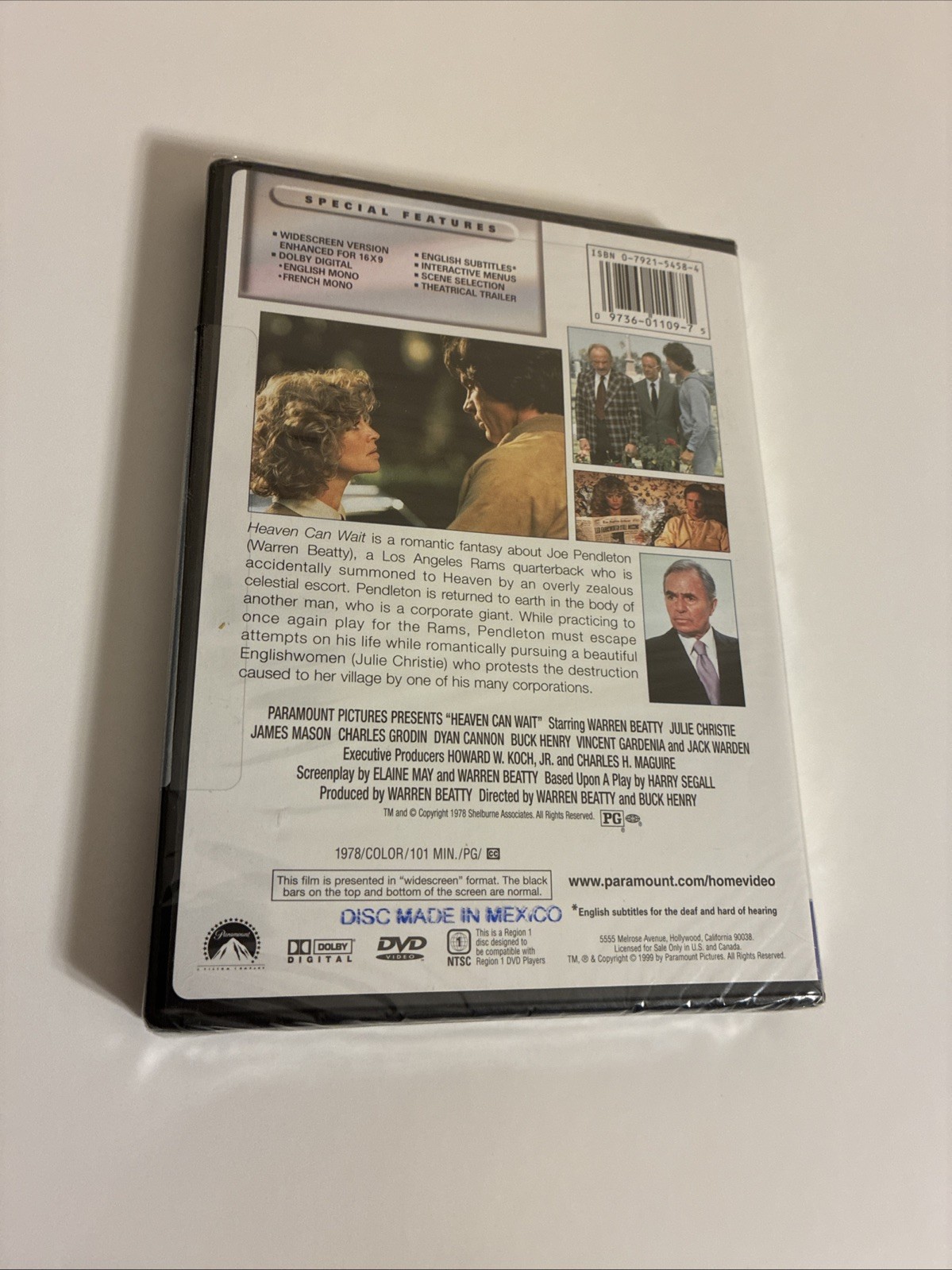 Heaven Can Wait DVD Widescreen Warren Beatty 1978 Movie (NEW)