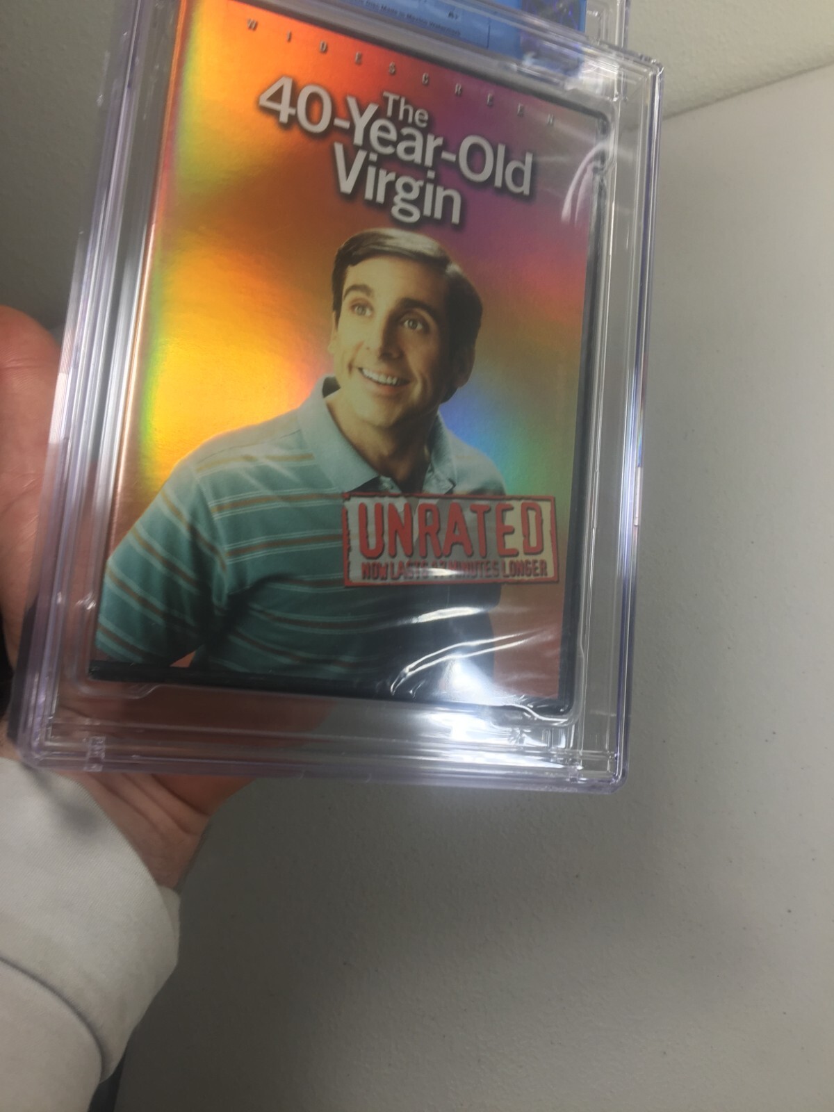 The 40-Year-Old Virgin CGC Graded 9.2 Refractor Cover DVD 2005 New A+ Seal