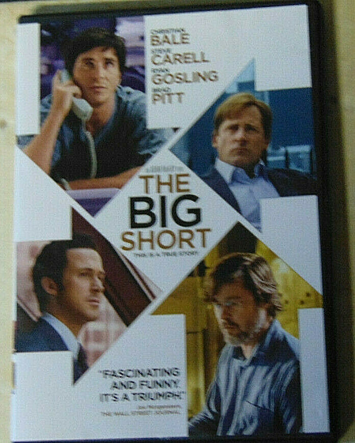 The Big Short DVD Brad Pitt Christian Bale Ryan Gosling Steve Carell