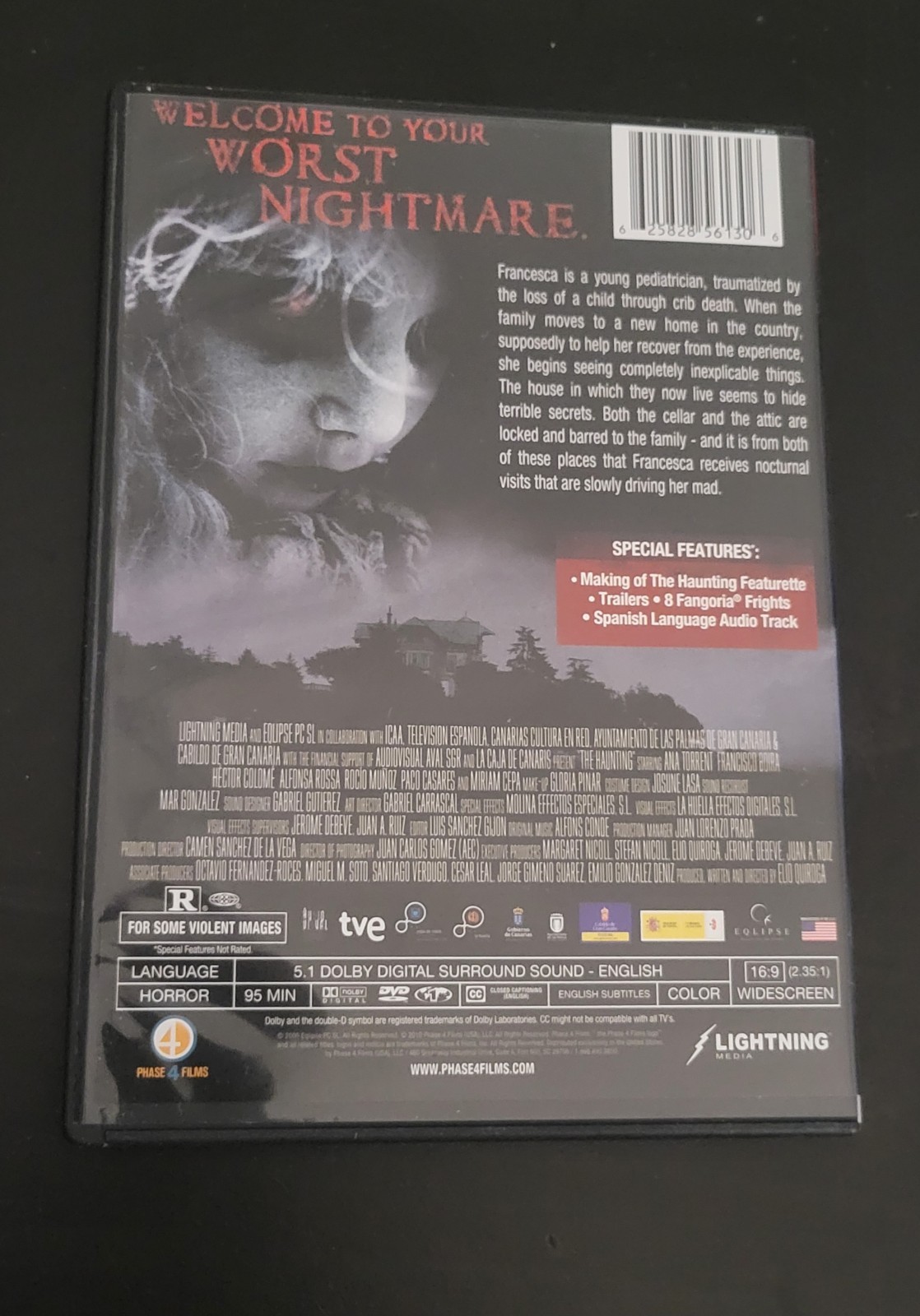 Phase 4 Films The Haunting DVD Fangoria Frights Featurette R 95 min English 2010