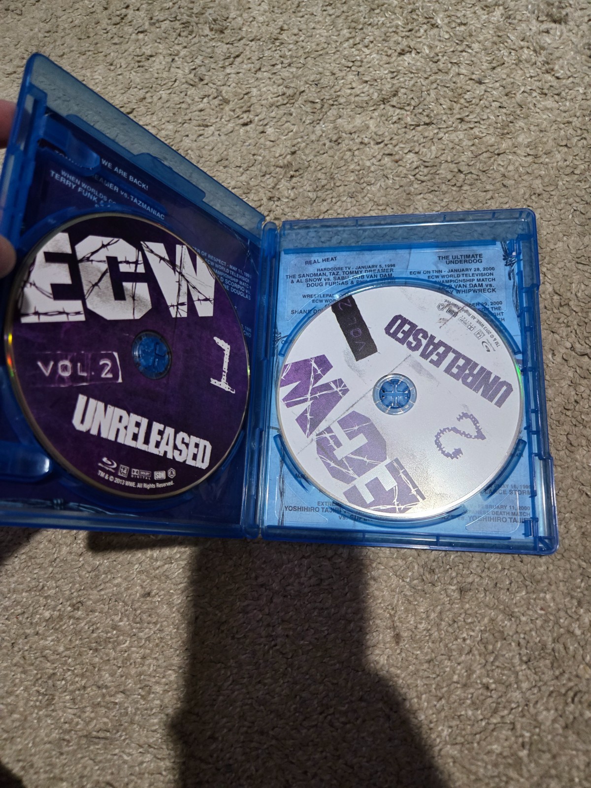 ECW Unreleased Volumes 1-3 Blu-Rays