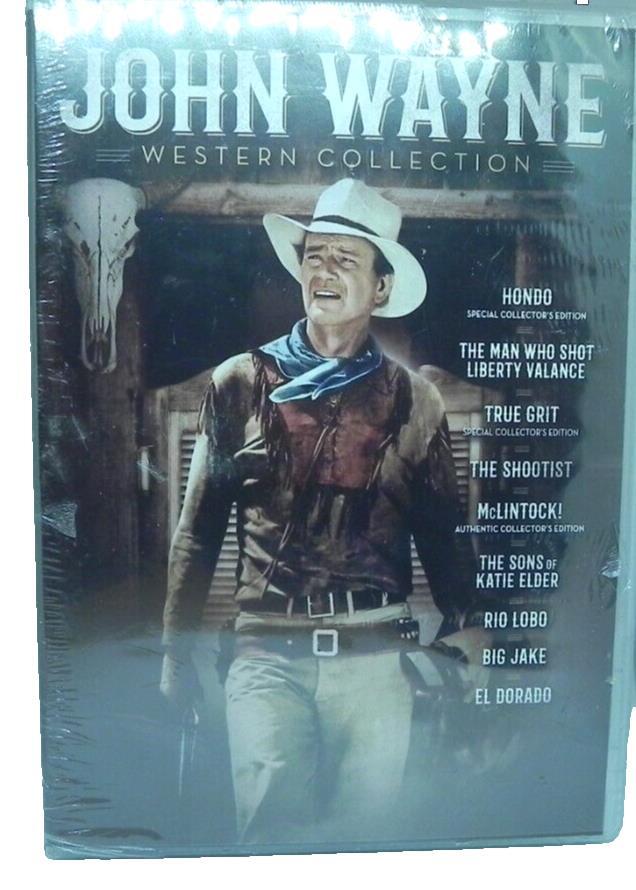 John Wayne Western Collection DVDs True Grit, Hondo, Rio Lobo.. 9 Movies
