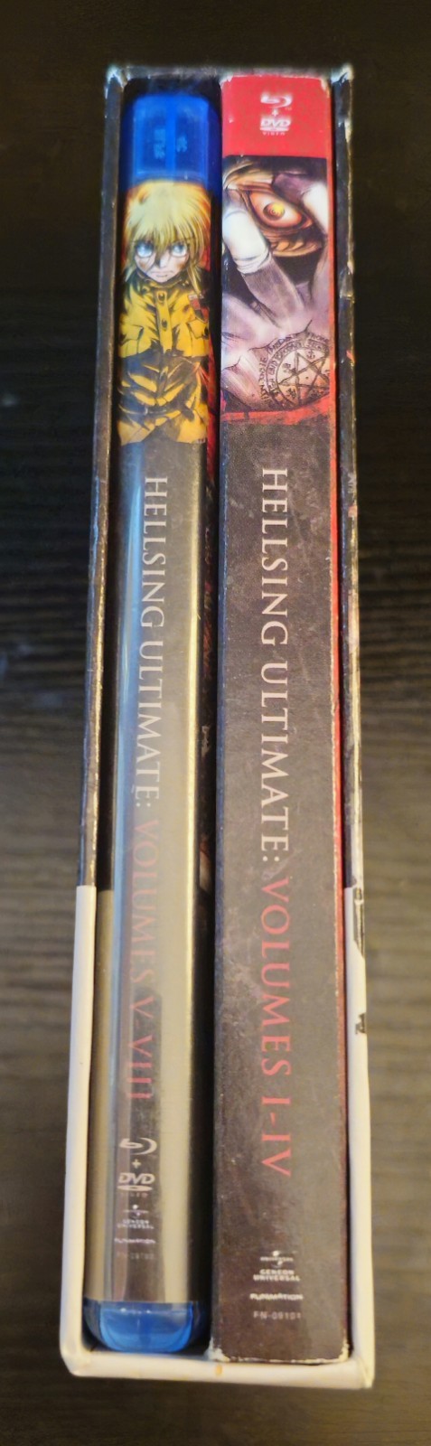 Funimation Hellsing Ultimate Blu-ray/DVD Combo Vol I-IV & V-VIII ULTRA RARE