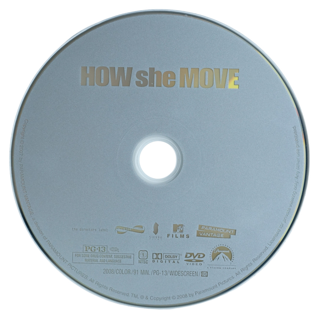 HOW she MOVE DVD 2008 WIDESCREEN The Directors Label PG-13 NTSC 91 Min