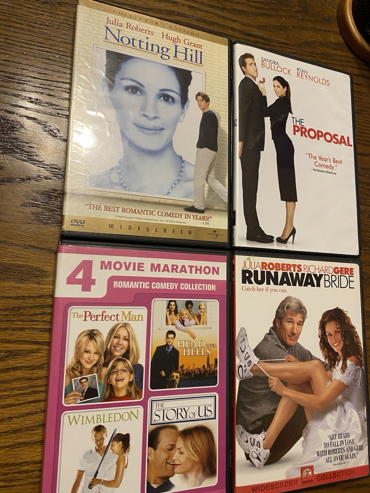 Romance Dvd Lot 7 Movies Notting Hill Julia Roberts Sandra Bullock Hugh Grant