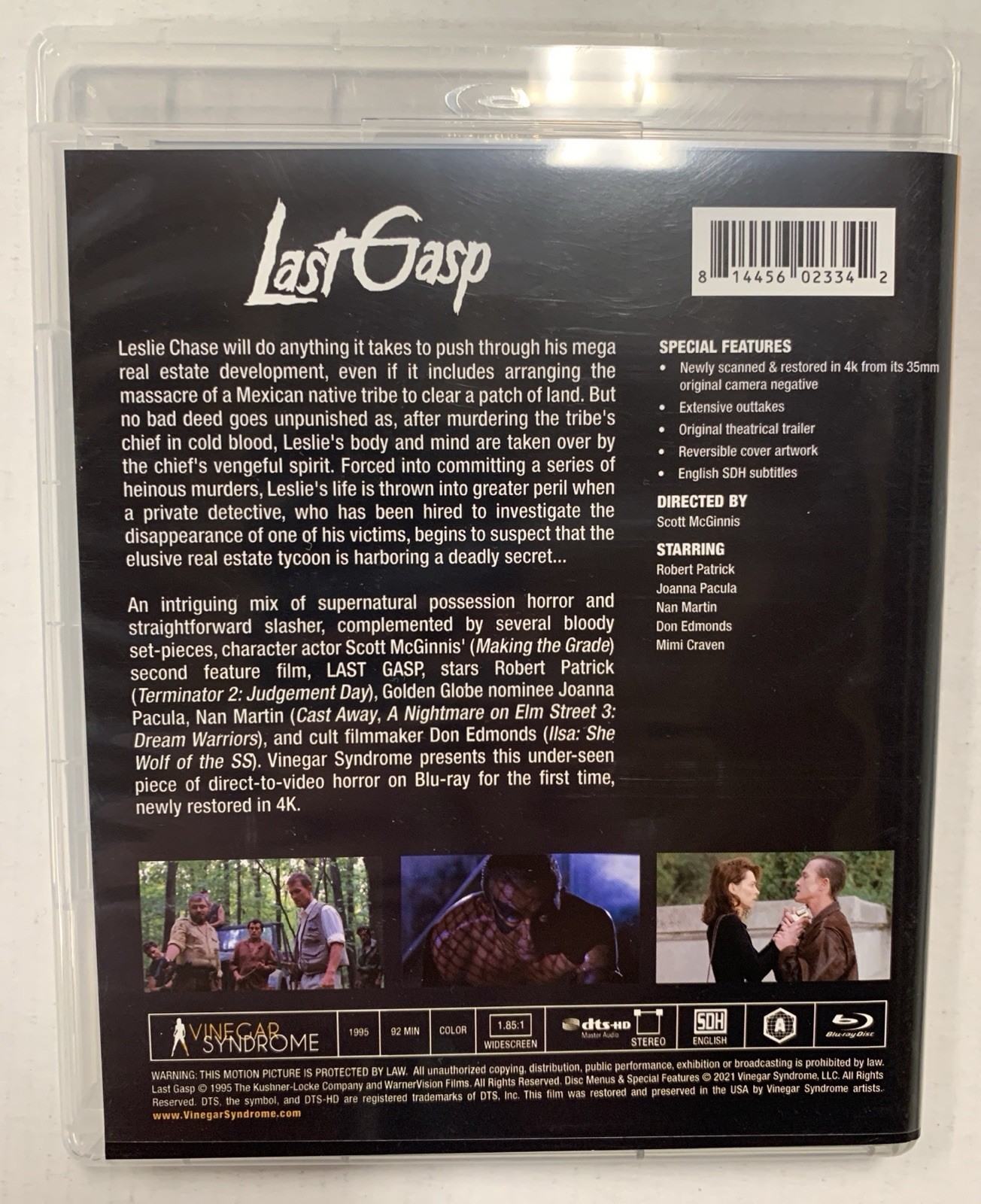 Last Gasp Blu-ray 2021 Vinegar Syndrome Release Region A
