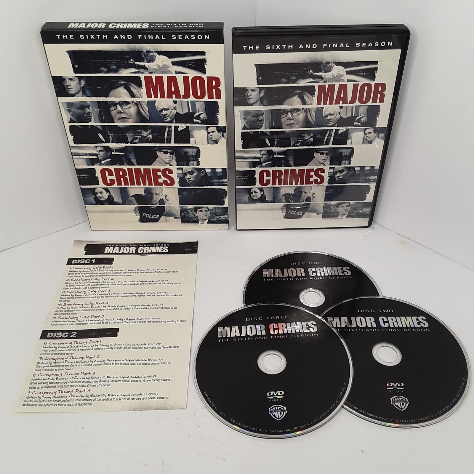Major Crimes: The Complete Sixth Season 3-DVD Set Cleaned