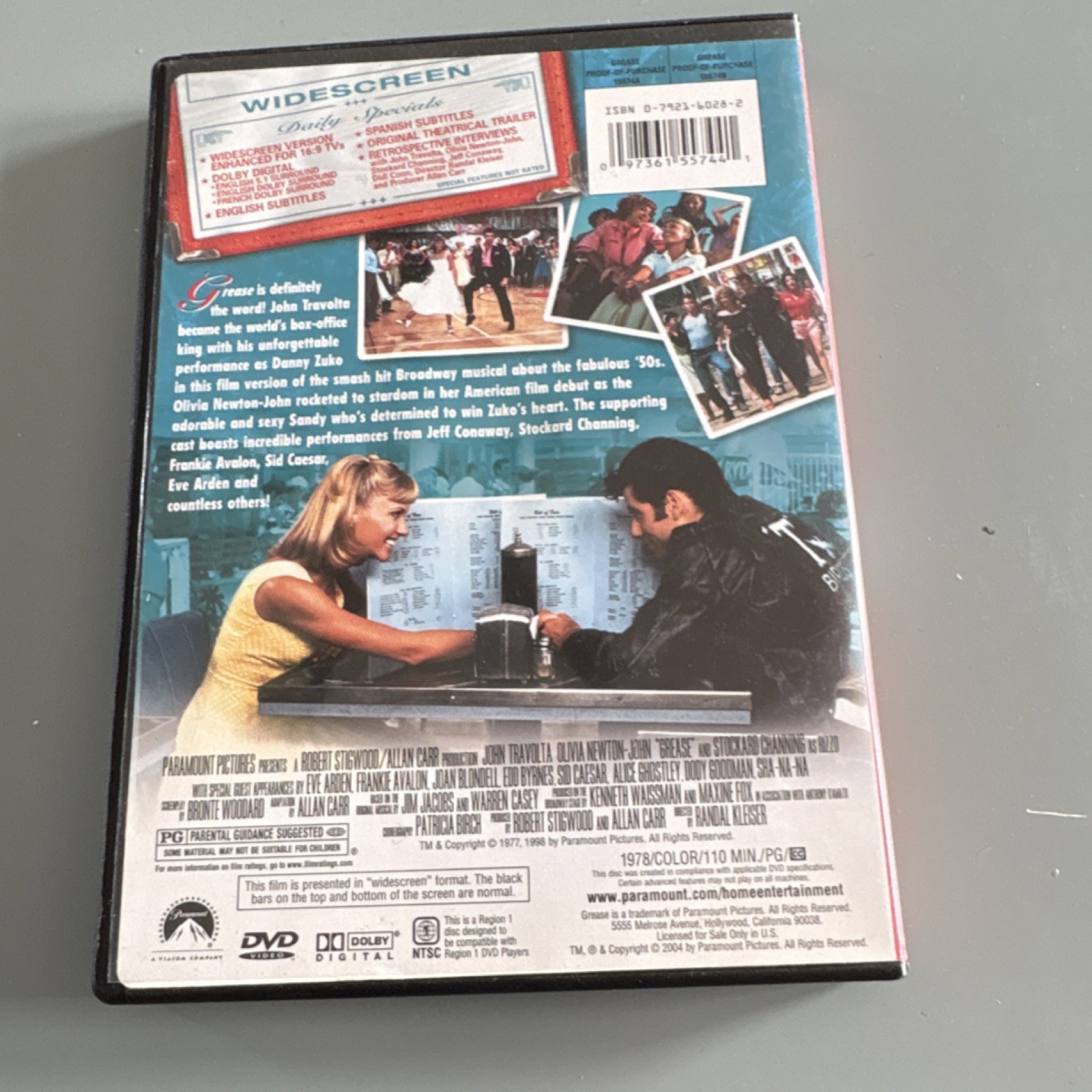 Paramount Pictures Grease Widescreen Collection DVD John Travolta Musical