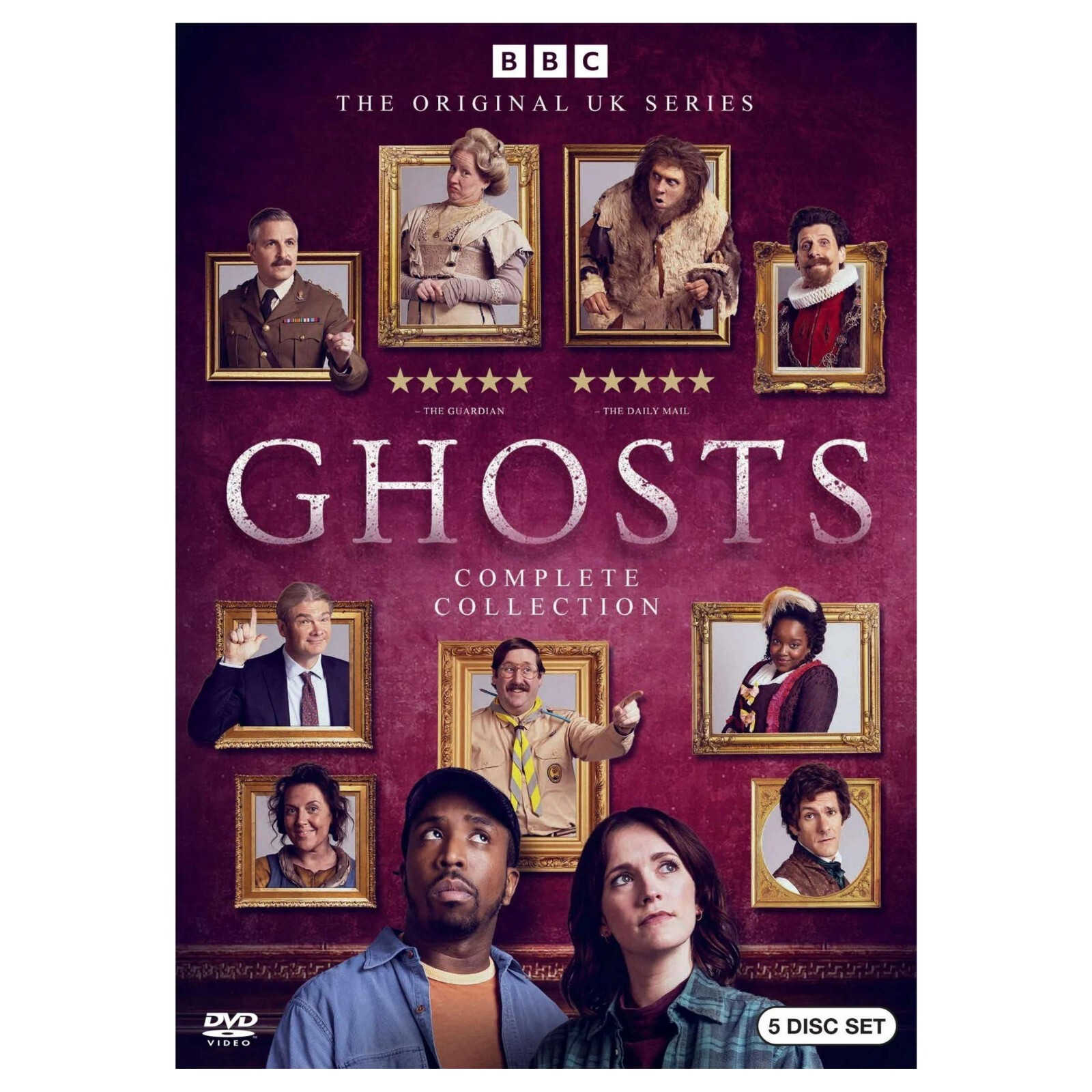 GHOSTS the Complete Series Collection DVD Seasons 1-5 – 1 2 3 4 5 (5-Disc) USED