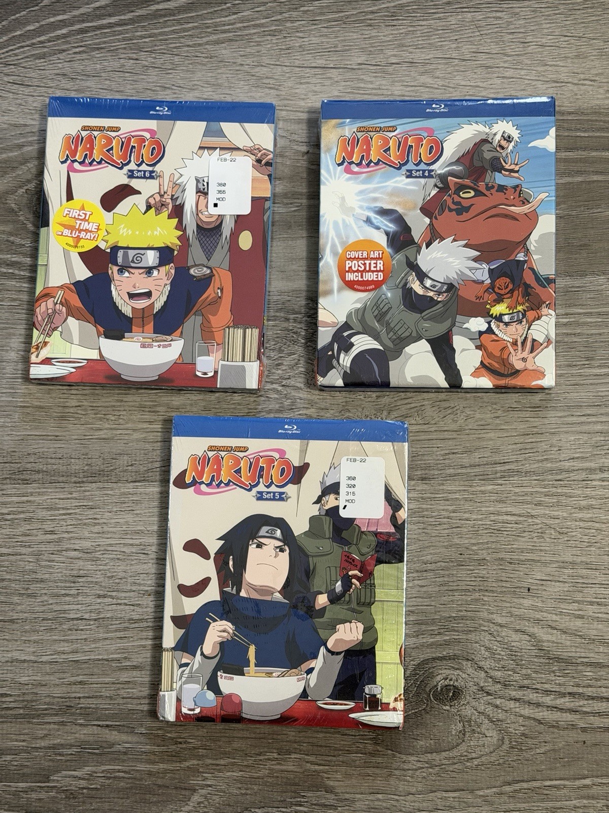 Shonen Jump Naruto Blu-ray Lot Sets 4 5 6 Brand New Sealed VIZ Media