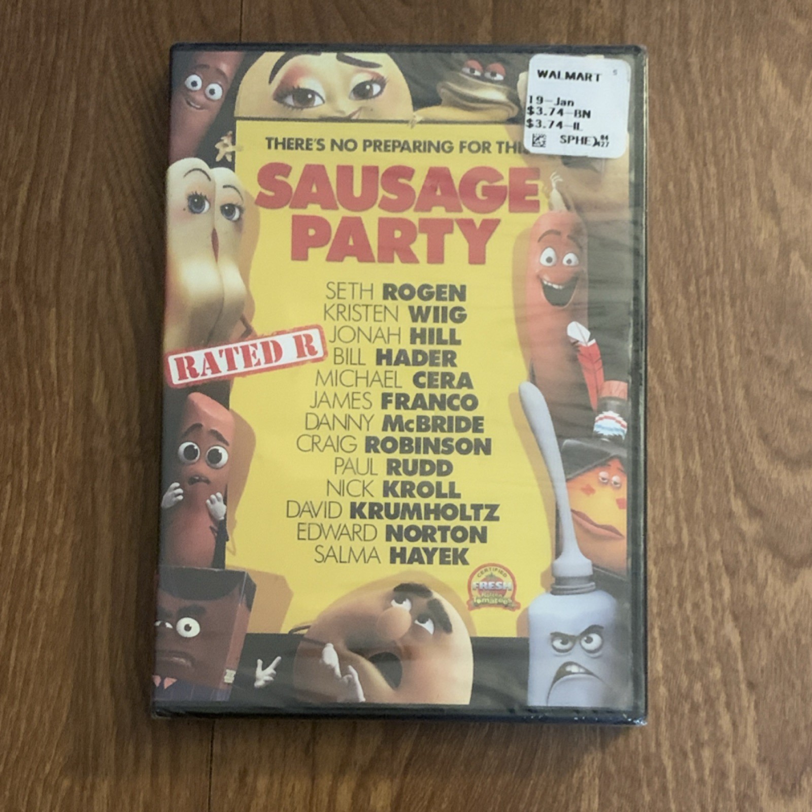 Sony Pictures Sausage Party Seth Rogen (DVD, 2016, R, Widescreen, Subs) 89 Min.