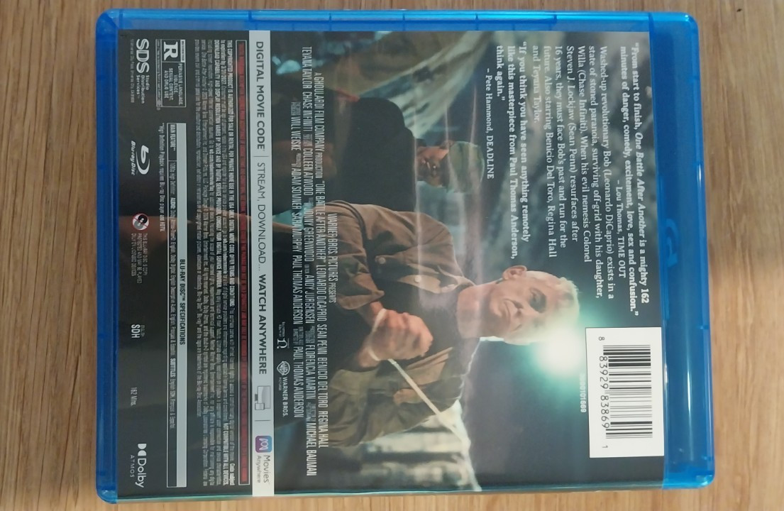 One Battle After Another (Blu-ray) US reg 1 Exc. Cond like new Dicaprio Del Toro