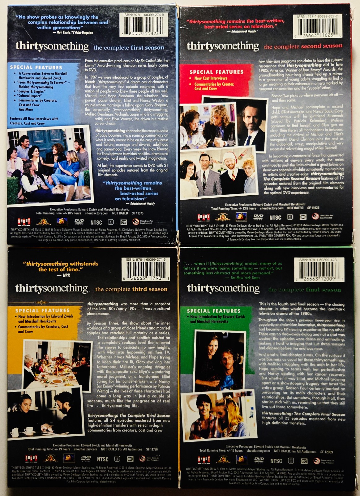 Thirtysomething – The Complete Series: Seasons 1 + 2 + 3 + 4 (DVD) 23-Discs 1987