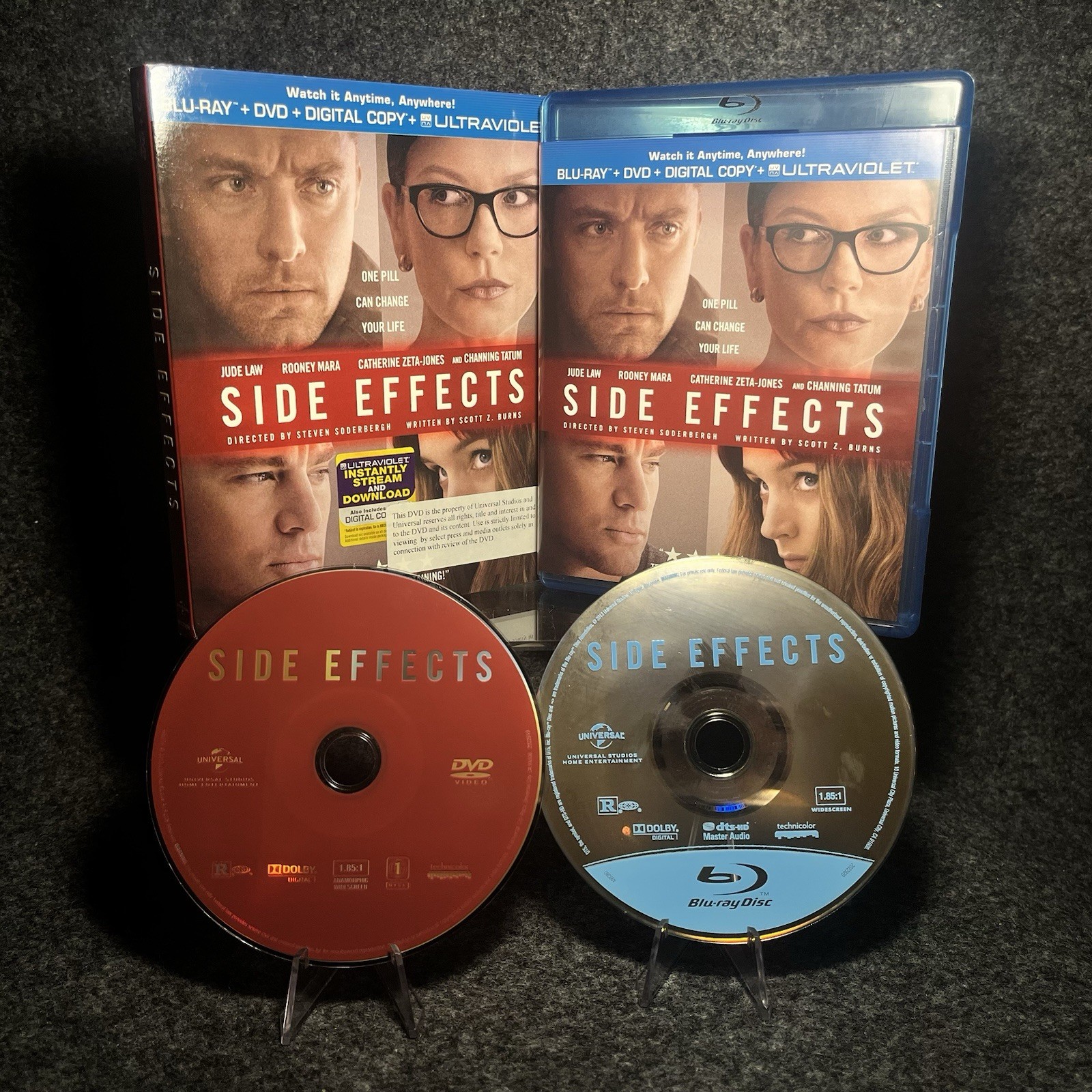 Side Effects Blu-ray DVD Slipcover Jude Law Rooney Mara Channing Tatum
