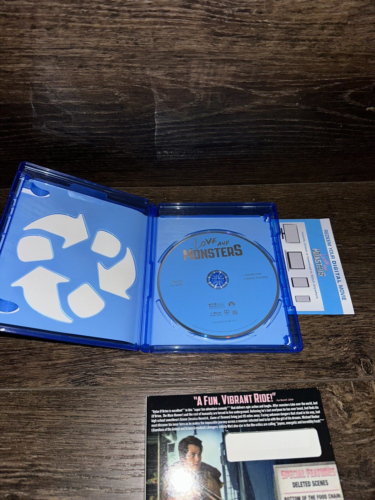 Love and Monsters (Blu-ray, 2020) W/ OOP Slip Cover