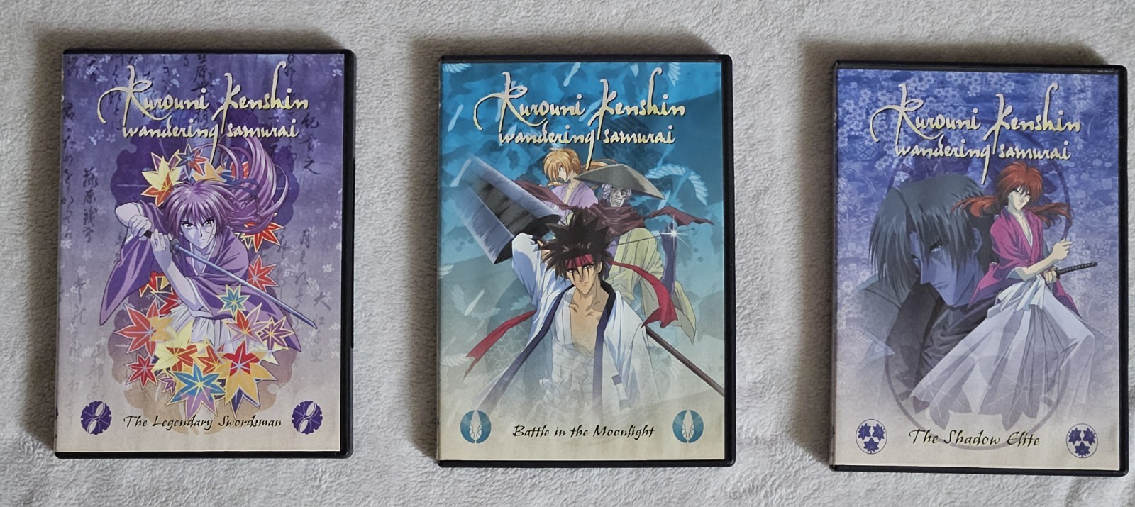 Rurouni Kenshin 12 DVD Set Episodes 1-12, 28-62, & 67-70 See Description