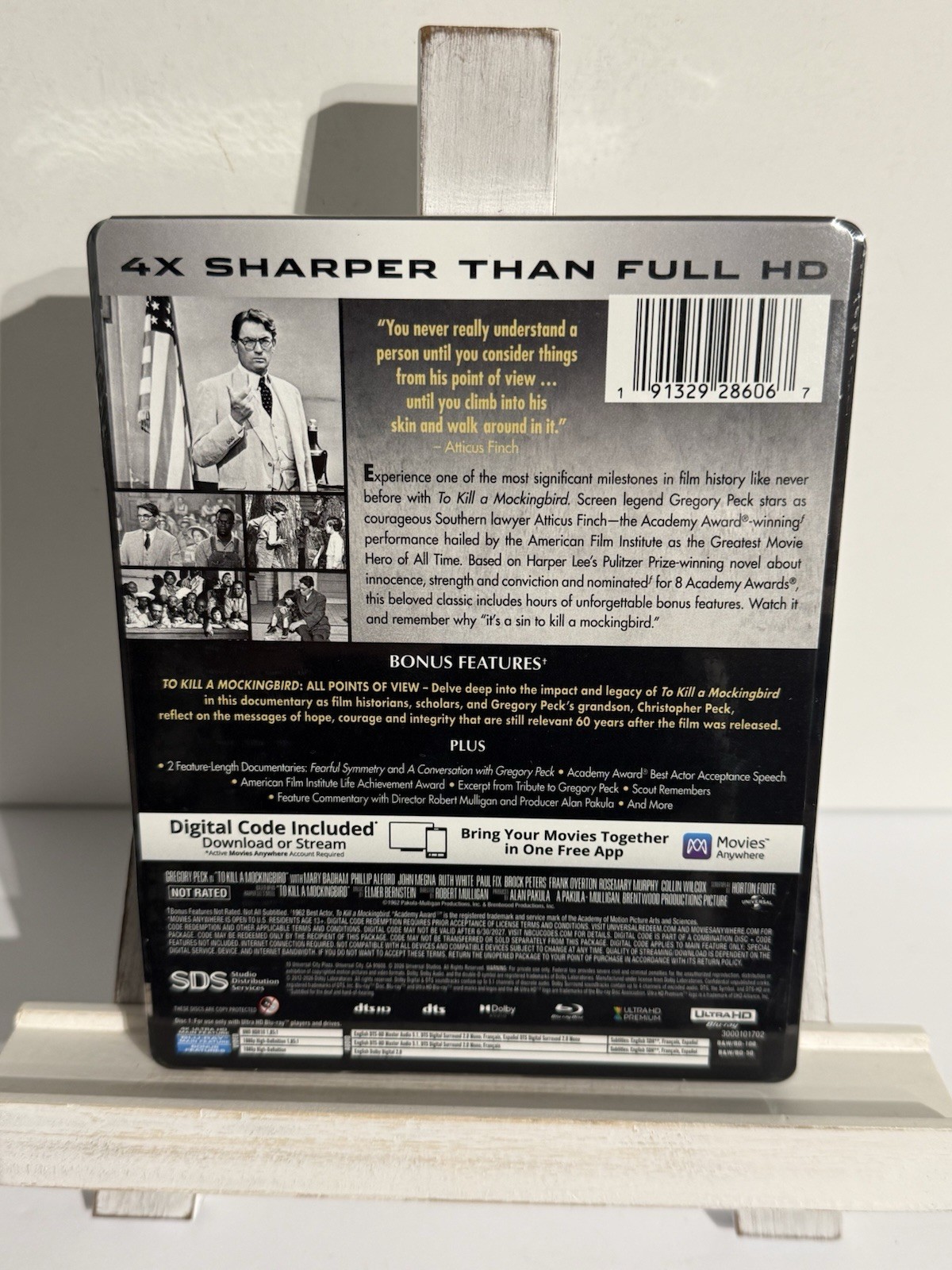 To Kill a Mockingbird 4K UHD Ltd Ed + BluRay + Digital Steelbook DING FREE New