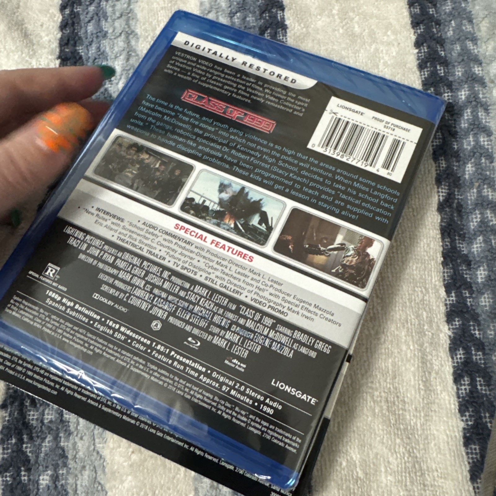 NEW* Class Of 1999 Blu-ray Disc With OOP Slipcover Vestron Collector’s Series