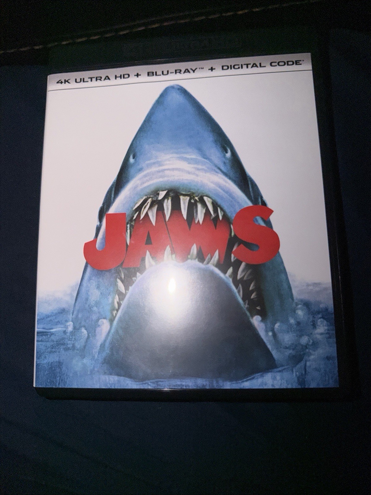 Jaws (1975) 🦈 40th Anniversary LTD Edition 4k UHD + Blu-ray w/ Lenticular Slip