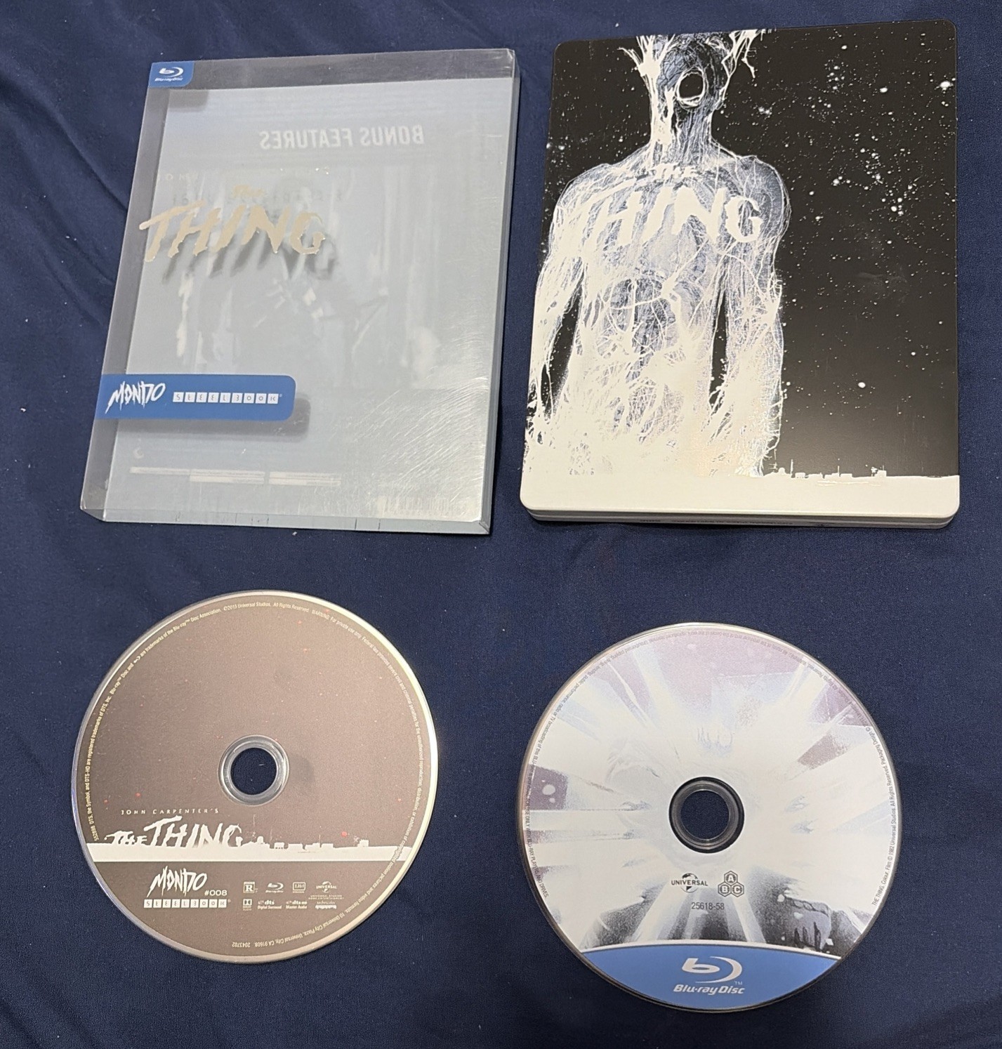 The Thing Blu-ray Mondo Exclusive Steelbook Edition with Slipcover RARE OOP USED
