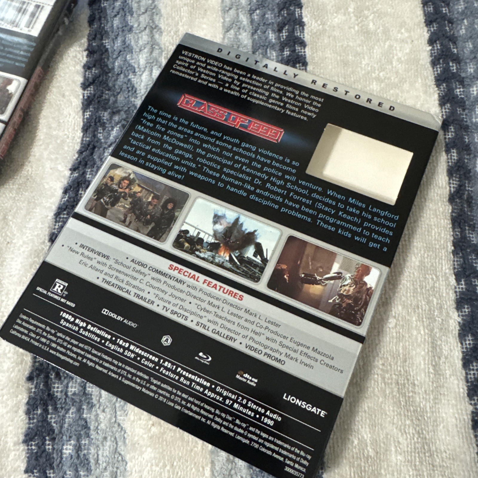 NEW* Class Of 1999 Blu-ray Disc With OOP Slipcover Vestron Collector’s Series