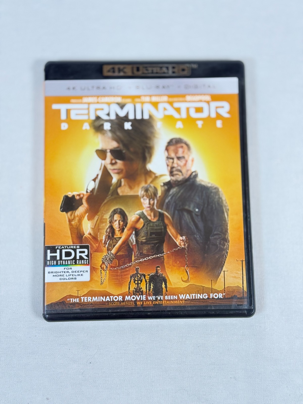 Terminator: Dark Fate 2019 4K UHD Blu-ray with Blu-Ray, No Sleeve 4K Mastering