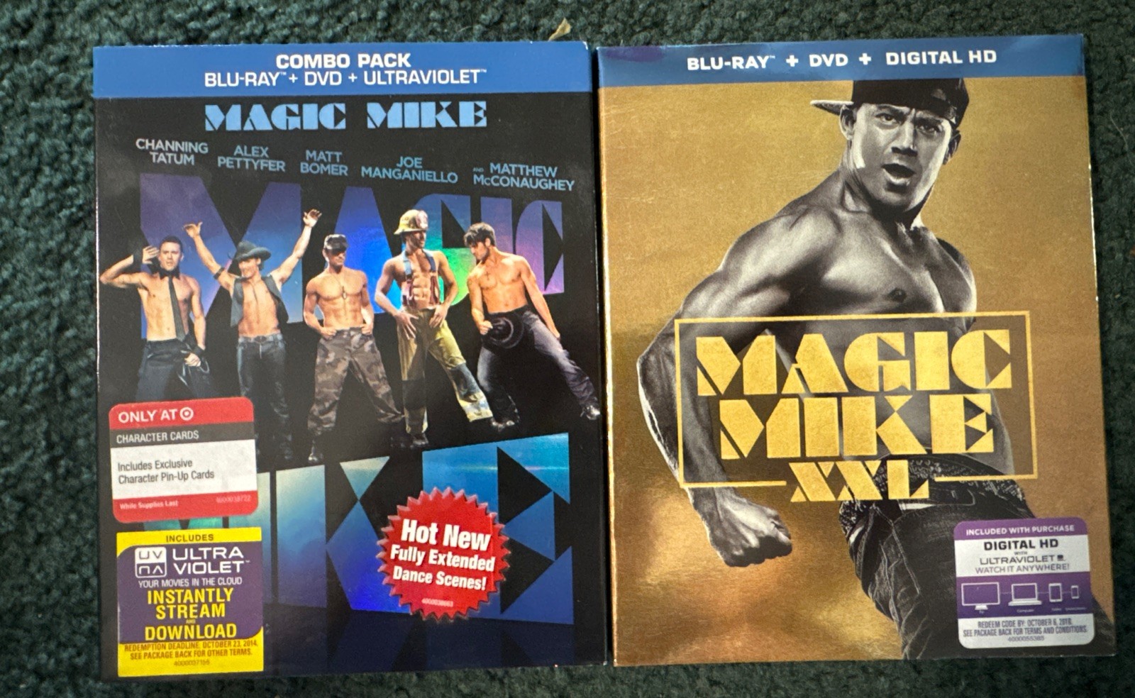 2 lot, blue ray Magic Mike & Magic Mike XXL DVD Lot (Channing Tatum