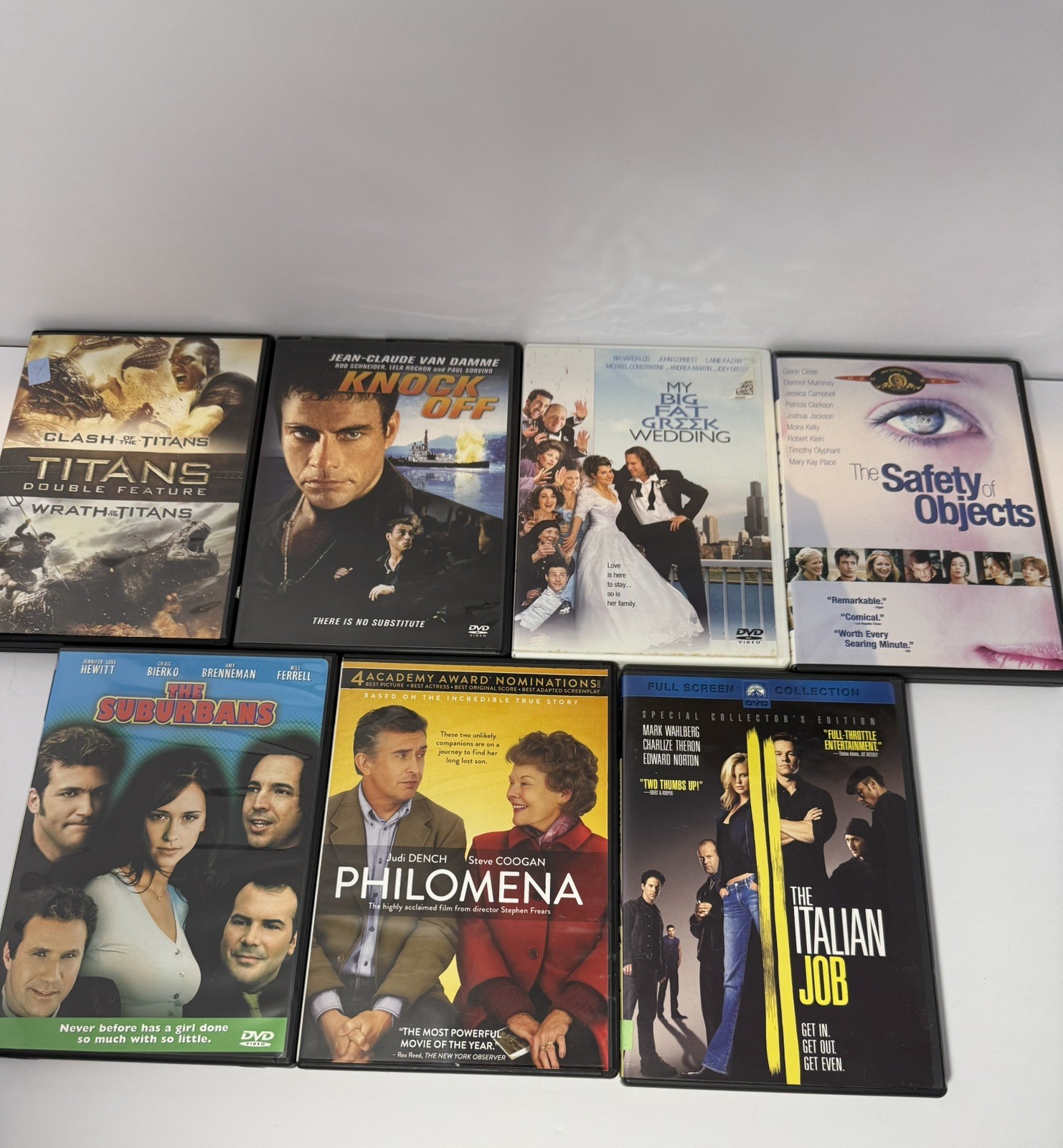 Random DVD Lot Of 7 Movies Various Titles Actors Genres NO SCRATCH (4)