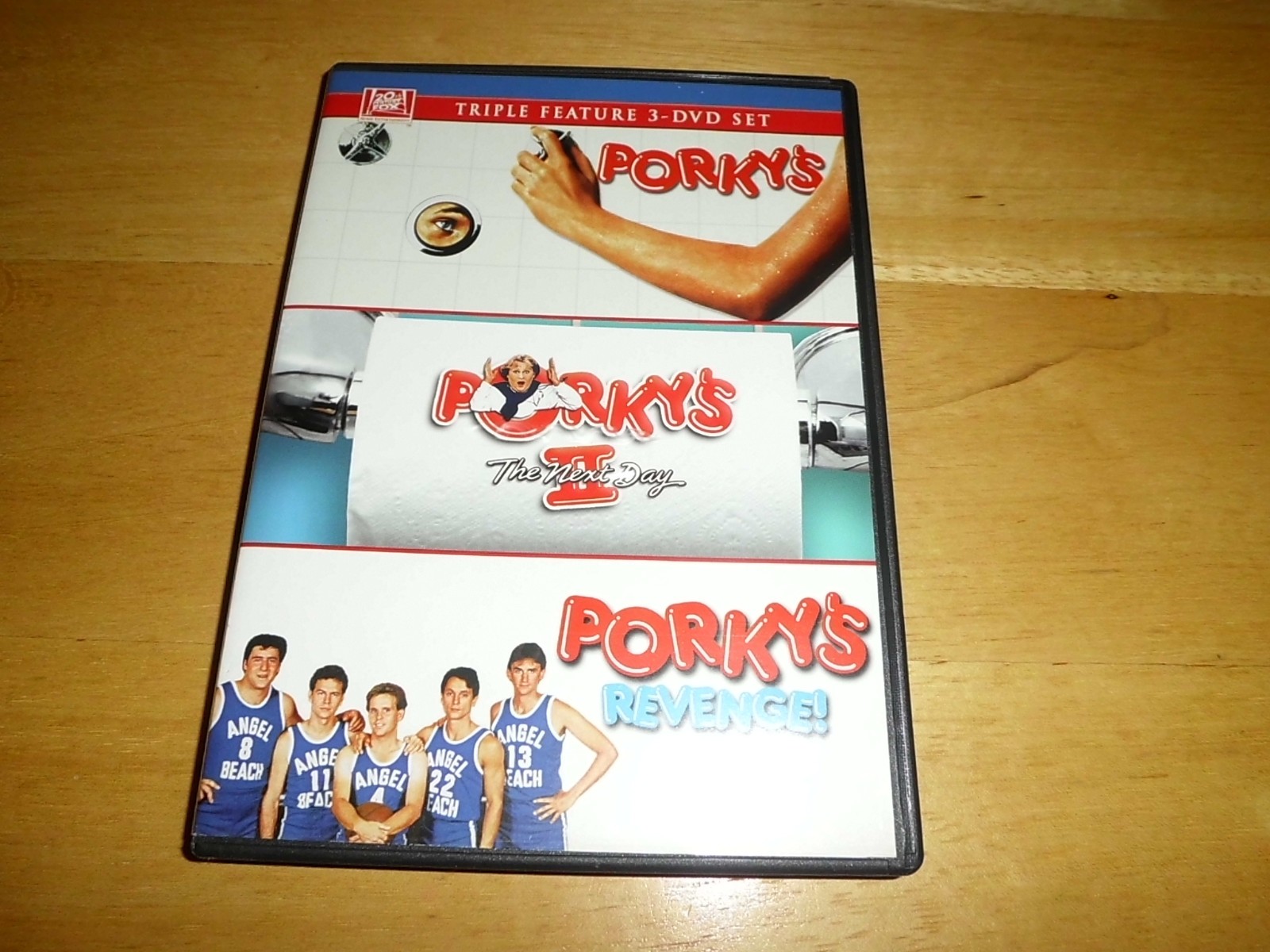 Porky’s Triple Feature 3 Movies (3-Disc DVD Set, 2010) Rare/OOP! Revenge 1981