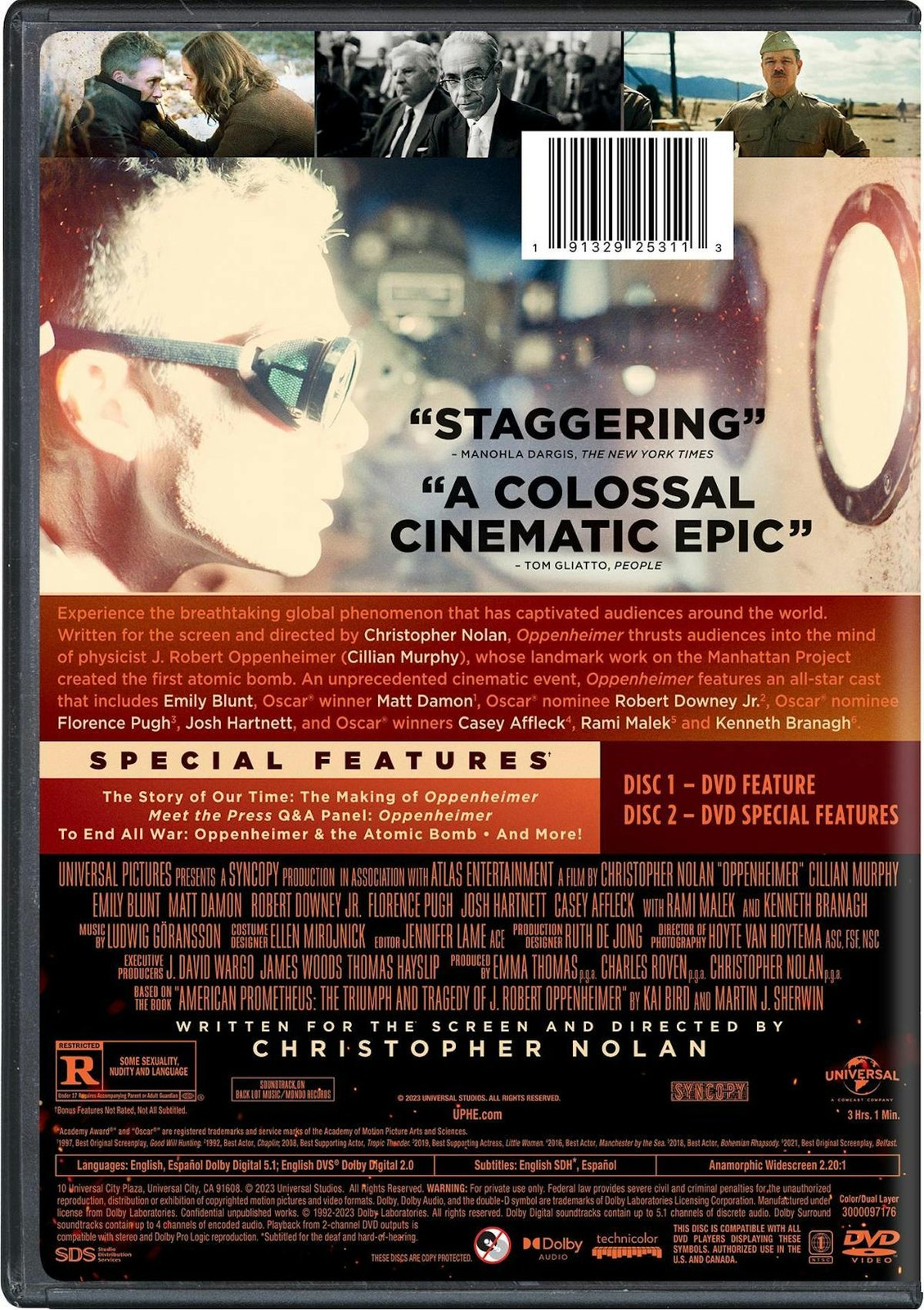 Oppenheimer DVD NEW