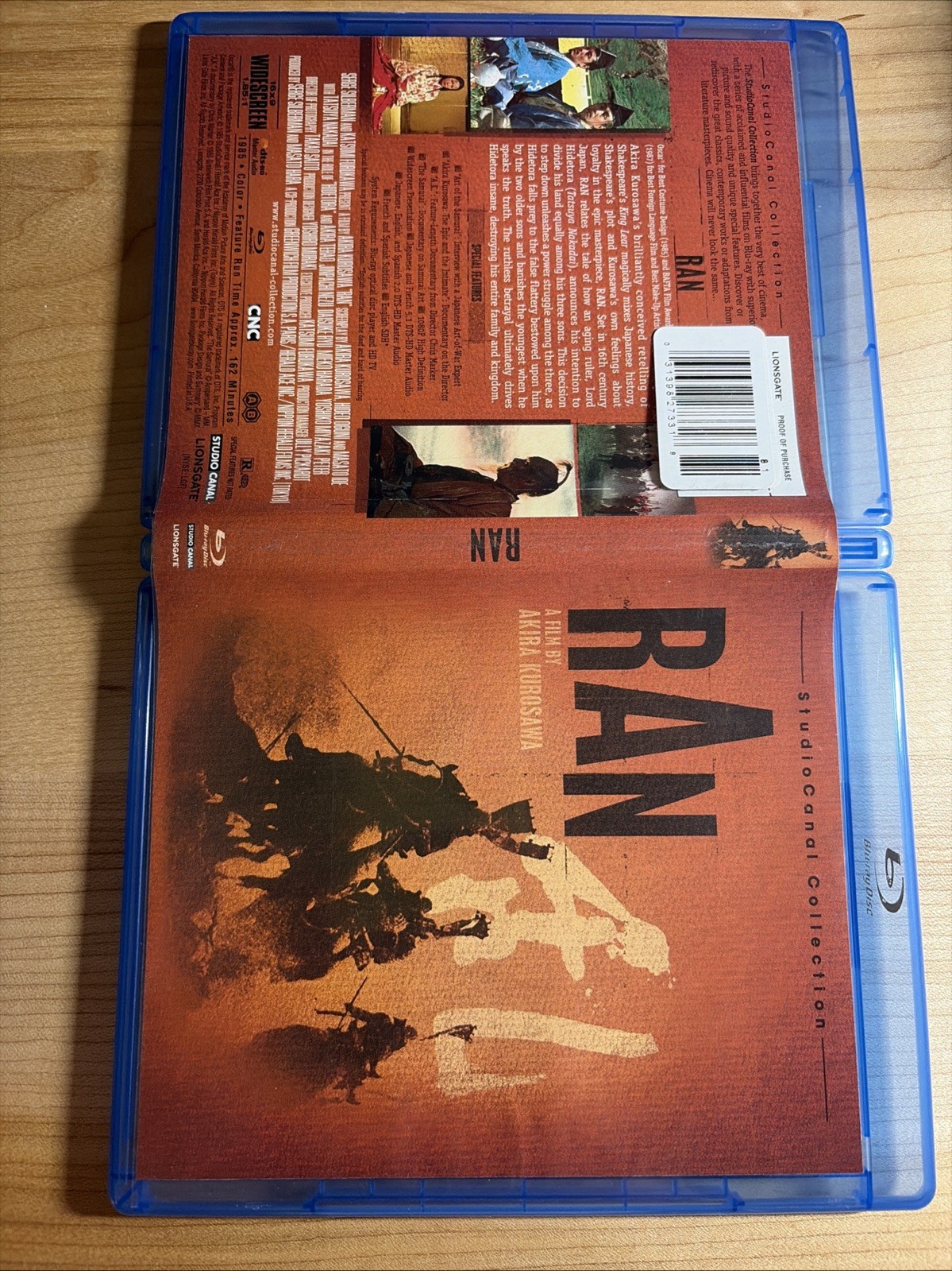 Akira Kurosawa’s Ran Blu Ray 1985 StudioCanal Collection
